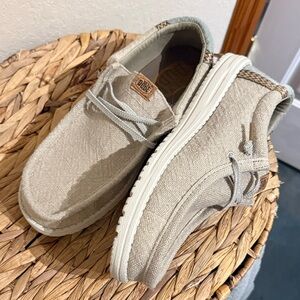 Hey Dude Light Tan Loafers